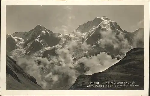 Muerren BE Jungfrau und Moench Kat. Muerren