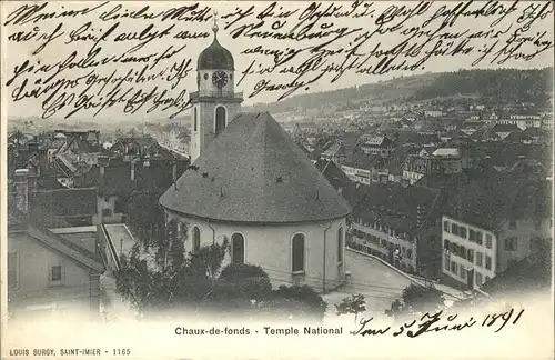 La Chaux-de-Fonds Temple National / La Chaux-de-Fonds /Bz. La Chaux-de-Fonds