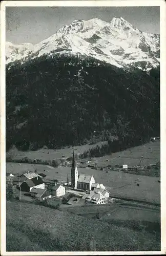 Pettnau Arlberg Panorama Kirche Hoher Riffler Verwallgruppe