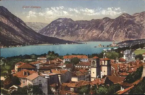 Kotor Montenegro Panorama Kirche Bucht / Montenegro /