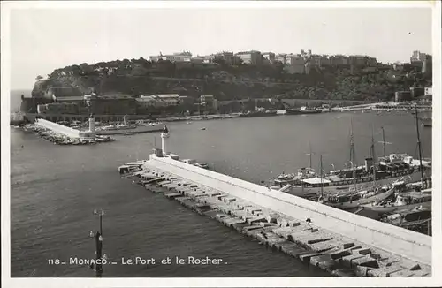 Monaco Le Port et le Rocher Kat. Monaco