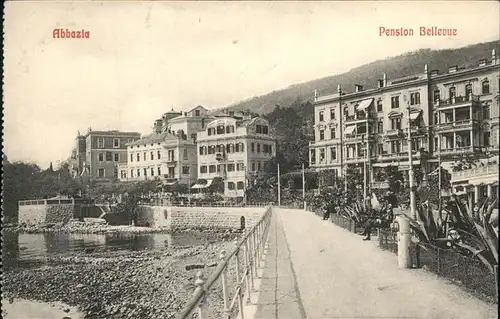 Abbazia Istrien Pension Bellevue Uferpromenade / Seebad Kvarner Bucht /Primorje Gorski kotar