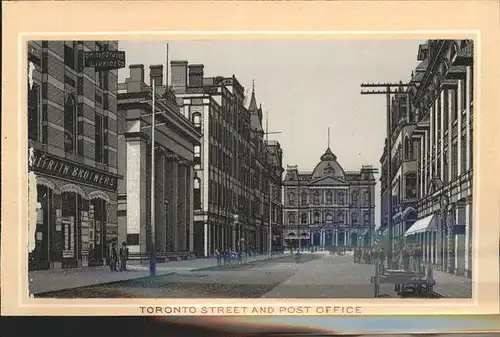 Toronto Canada Street and Post Office Kat. Ontario