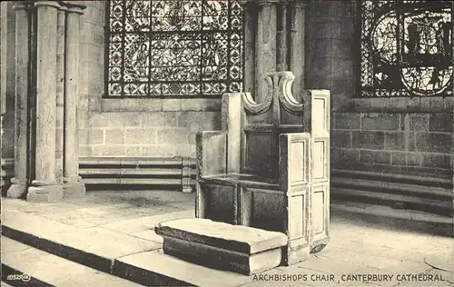 Cantebury Archibishops Chair Cathedral Kat. United Kingdom