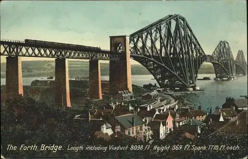 Edingburgh Grossbritannien Forth Bridge Viaduct Kat. 