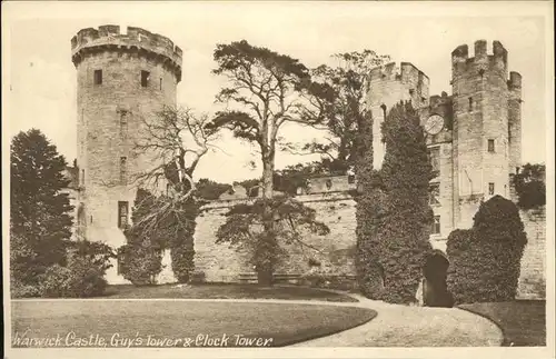 Warwick Castle Guys Tower Clock Tower Kat. Grossbritannien