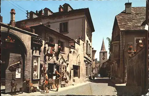 Sierre VS Rue de Bourg et Eglise de Catherine / Sierre Siders /Bz. Sierre