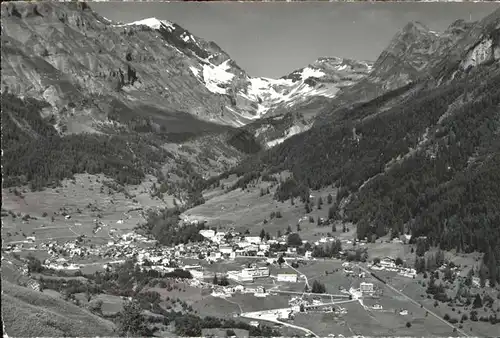 Leukerbad Panorama mit Balmhorn Gitzifurgge Majinghorn / Leukerbad /Bz. Leuk