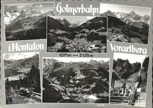 Latschau Tschagguns Golmerbahn / Tschagguns Vorarlberg /Bludenz Bregenzer Wald