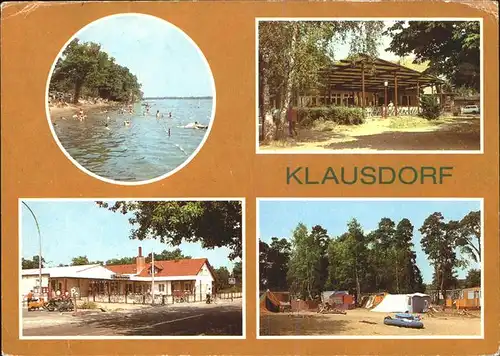 Klausdorf Mellensee Strandbad Mellensee Gaststaette Campingplatz Einkaufszentrum / Mellensee /Teltow-Flaeming LKR