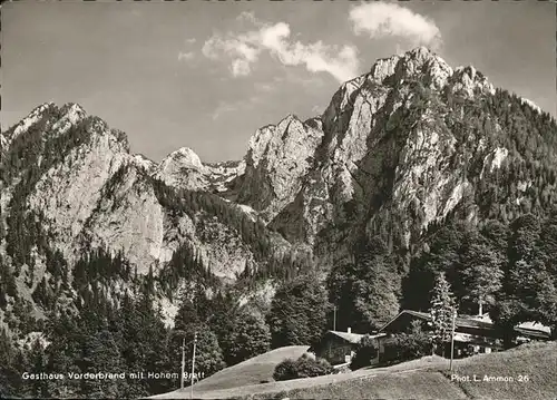 Schoenau Berchtesgaden Gasthaus Vorderbrand Hohes Brett Kat. Deutschland