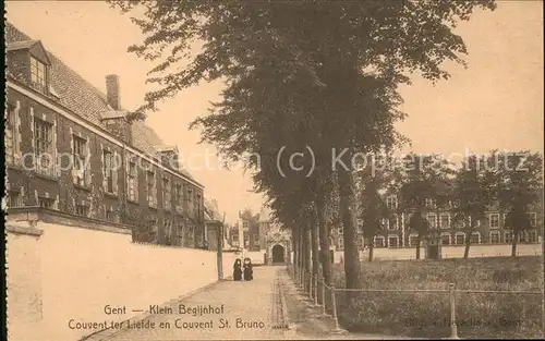 Gent Gand Flandre Klein Begijnhof Couvent ter Liefde en Couvent St Bruno Kat. 