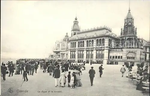 Ostende Flandre La digue et le kursaal Kat. 