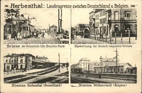 Herbesthal Wallonie Grenze Sperrung Bruecke Station Welkenraedt Kat. 