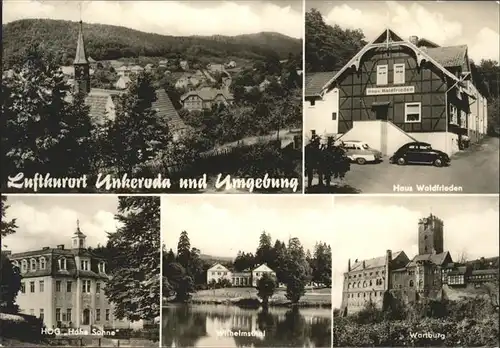 Unkeroda Eisenach Thueringen Haus Waldfrieden u.HOG "Hohe Sonne" / Eisenach /Eisenach Stadtkreis