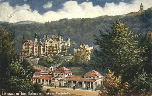 Eisenach Thueringen Mineralbad Kurhaus mit Trink-und Wandelhalle / Eisenach /Eisenach Stadtkreis