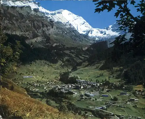 Leukerbad Panorama mit Balmhorn und Gitzifurgge / Leukerbad /Bz. Leuk