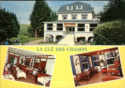 Houffalize Liege Hotel Restaurant "La Cle des Champs" Kat. 