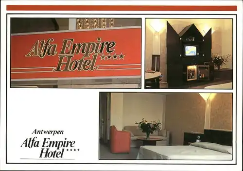 Antwerpen Anvers Alfa Empire Hotel Kat. 