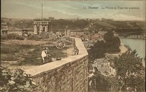Namur Wallonie La Meuse et Tour des guetteurs Kat. 