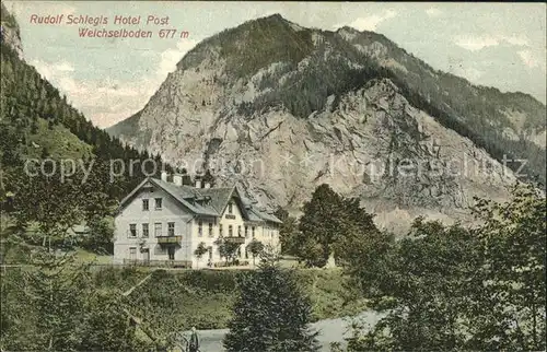 Weichselboden Rudolf Schlegls Hotel Post Kat. Oesterreich