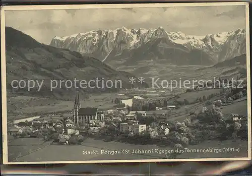 Markt Werfen St Johann mit Tennengebirge Kat. Oesterreich