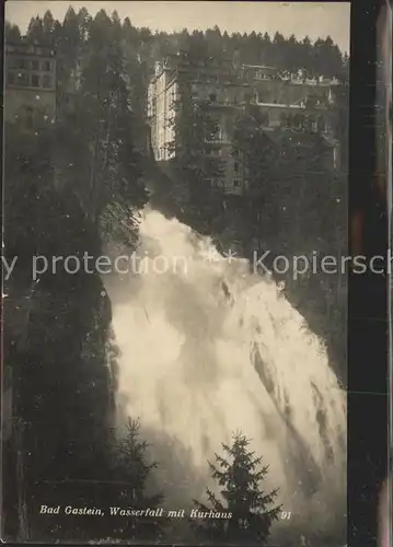 Badgastein Wasserfall mit Kurhaus