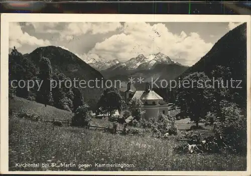 St Martin Lofer im Kirchental gegen Kammerlinghorn Kat. St Martin bei Lofer