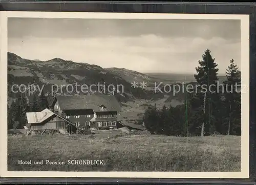 Schrattenwang Alpenhotel Schoenblick Kat. Oberstdorf