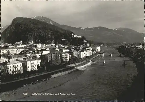 Salzburg Oesterreich Salzach Kapuzinerberg Kat. Salzburg