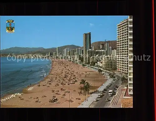 Benidorm Playa Levante Hochhaeuser Hotel Strand Kat. Costa Blanca Spanien