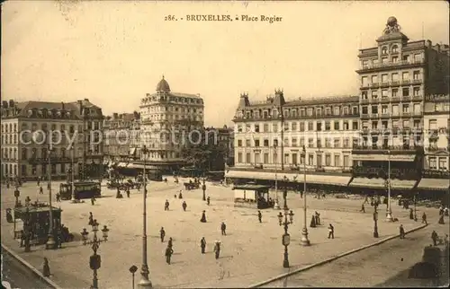 Bruxelles Bruessel Place Rogier tram Kat. 