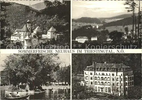 Neuhaus Weissenbach Teilansicht Schloss Teich Kurhotel