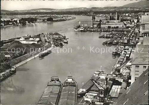 Basel BS Rheinhafen Fliegeraufnahme Kat. Basel