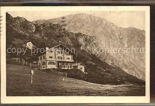 Carl von Stahl Haus Schutzhaus Alpenverein Berghuette Berchtesgadener Alpen
