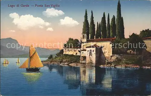 Lago di Garda Punta San Vigilio Kat. Italien