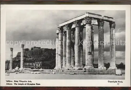 Athen Griechenland The temple of Olympian Zeus Kat. 