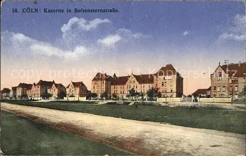 Coeln Rhein Kaserne in der Boltensternstrasse (feldpost) Kat. Koeln