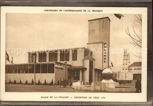 Exposition Liege 1930 Palais de la Pologne  Kat. Luettich
