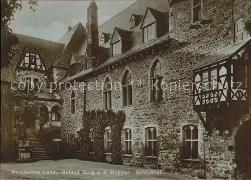 Bergisches Land Schloss Burg Schlosshof Kat. 