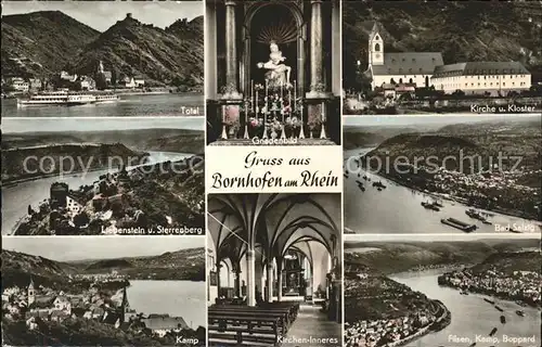 Kamp-Bornhofen Gnnadenbild Kloster Sterrenberg Bad Salzig  / Kamp-Bornhofen /Rhein-Lahn-Kreis LKR