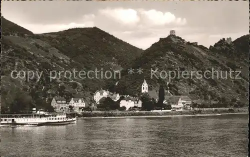 Kamp-Bornhofen Die feindlichen Brueder Seitenraddampfer / Kamp-Bornhofen /Rhein-Lahn-Kreis LKR