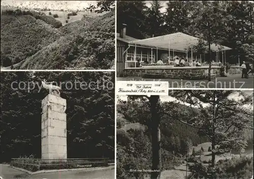 Frauenwald Thueringen Gesamt Cafe Lenkgrund Monument Traenkbachtal Kat. Frauenwald