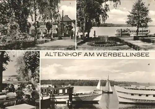 Werbellinsee Altenhof Restaurant Seeblick Anlegestelle Ausflugsschiffe Kat. Schorfheide