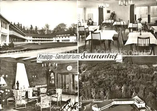 Iburg Teutoburger Wald Kneipp Sanatorium Sonnenhof Speiseraum Foyer Fliegeraufnahme Kat. Hoerstel