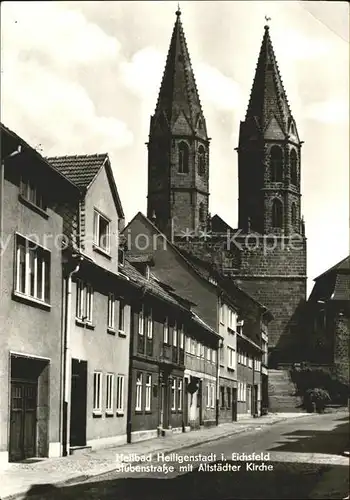 Heiligenstadt Eichsfeld Stubenstr mit Altstaedter Kirche Kat. Heiligenstadt