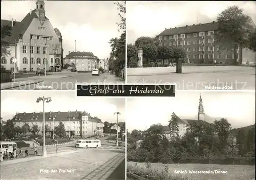 Heidenau Dresden Rathaus Heidenau Sued PdF Schloss Weesenstein / Dresden /Dresden Stadtkreis