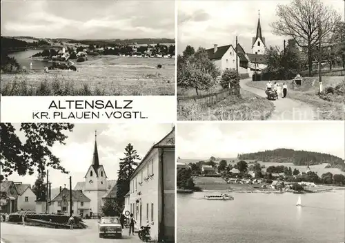 Altensalz Gesamtansicht Ortspartie an der Kirche See