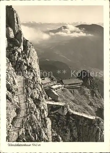 Wendelsteinhaus Gipfelweg Blick gegen Hohe Tauern Alpenpanorama Kat. Bayrischzell