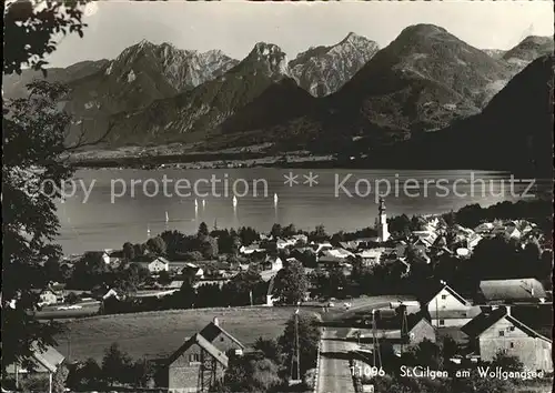 St Gilgen Salzkammergut Panorama am Wolfgangsee Kat. St Gilgen Wolfgangsee